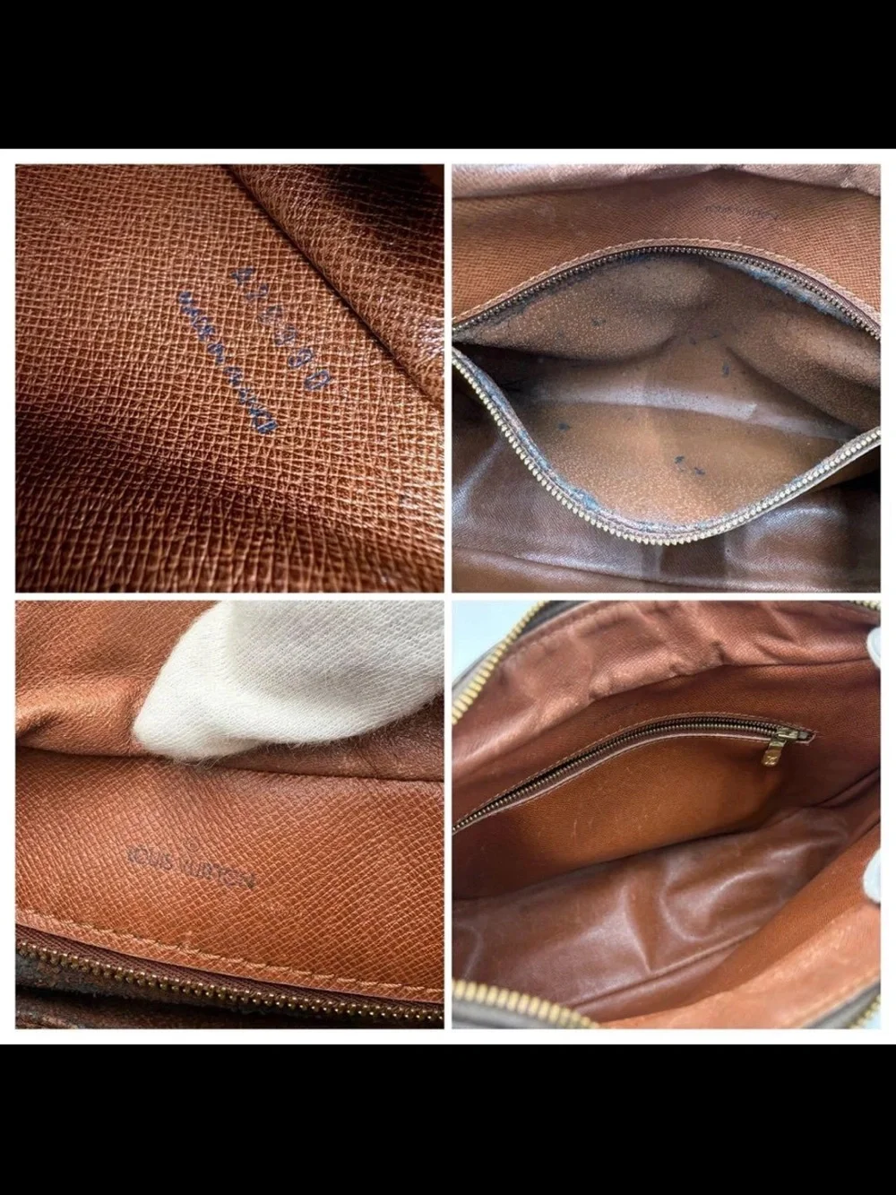 Louis Vuitton Monogram Canvas Shoulder Bag with Vachetta Trim